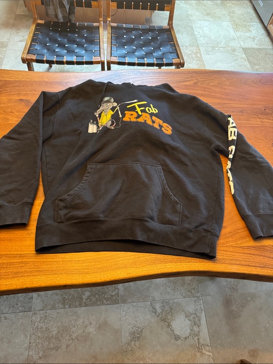 unbranded Other - Black 'Fab Rats' Graphic Pullover Hoodie
